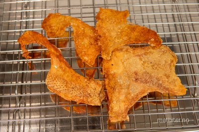 Sprøtt kyllingskinn